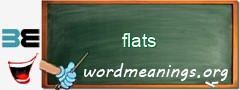 WordMeaning blackboard for flats